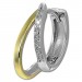 Silberdream SilberDream Creole Bicolor Double 925 Sterling Silber Damen Ohrringe SDO4436T