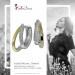 Silberdream SilberDream Creole Bicolor Double 925 Sterling Silber Damen Ohrringe SDO4436T