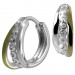 Silberdream SilberDream Creole Bicolor Dream 925 Sterling Silber Damen Ohrringe SDO4435T