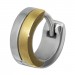 Silberdream SilberDream Creole Bicolor Gold Silber 1,2cm 925 Sterling Silber Damen SDO4417T