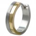 Silberdream SilberDream Creole Bicolor Gold Silber 1,8cm 925 Sterling Silber Damen SDO4429T