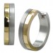 Silberdream SilberDream Creole Bicolor gold silber 1,8cm 925 Sterling Silber Damen SDO4429T