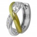 Silberdream SilberDream Creole Bicolor Infinite 925 Sterling Silber Damen Ohrringe SDO4437T
