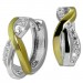Silberdream SilberDream Creole Bicolor Infinite 925 Sterling Silber Damen Ohrringe SDO4437T