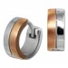 Silberdream SilberDream Creole Bicolor rose silber 1,2cm 925 Sterling Silber Damen SDO4417E