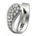 Silberdream SilberDream Creole Blattform Zirkonia Weiß 925 Sterling Silber Damen SDO4326W