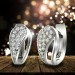 Silberdream SilberDream Creole Blattform Zirkonia Weiß 925 Sterling Silber Damen SDO4326W