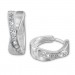 Silberdream SilberDream Creole Cross Zirkonia weiß 925 Sterling Silber Damen SDO4264W