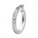 Silberdream SilberDream Creole Diamant-Cut 2,5cm 925 Sterling Silber Damen Ohrring SDO67342