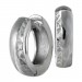 Silberdream SilberDream Creole diamantiert 14mm 925 Sterling Silber Ohrring SDO392J