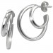 Silberdream SilberDream Creole Double 925 Sterling Silber Damen Ohrringe SDO4453J