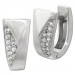 Silberdream SilberDream Creole Dreiecke Zirkonia weiß 925 Sterling Silber Damen SDO4355W