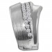 Silberdream SilberDream Creole Fächer Zirkonia Weiß 925 Sterling Silber Damen SDO4368W