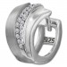 Silberdream SilberDream Creole Fächer Zirkonia Weiß 925 Sterling Silber Damen SDO4368W