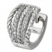 Silberdream SilberDream Creole Geflecht Zirkonia Weiß 925 Sterling Silber Damen SDO4412W