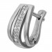 Silberdream SilberDream Creole Glamour Zirkonia Weiß 925 Sterling Silber Damen SDO4413W