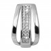 Silberdream SilberDream Creole Glamour Zirkonia Weiß 925 Sterling Silber Damen SDO4413W