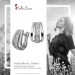 Silberdream SilberDream Creole Glamour Zirkonia Weiß 925 Sterling Silber Damen SDO4413W
