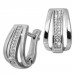 Silberdream SilberDream Creole Glamour Zirkonia weiß 925 Sterling Silber Damen SDO4413W