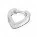Silberdream SilberDream Creole Herz Glanz 925 Sterling Silber Damen Ohrring SDO374S