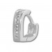 Silberdream SilberDream Creole Herz Zirkonia Weiß 925 Sterling Silber Ohrring SDO4261W