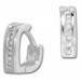 Silberdream SilberDream Creole Herz Zirkonia weiß 925 Sterling Silber Ohrring SDO4261W