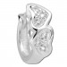 Silberdream SilberDream Creole Herzen Zirkonia Weiß 925 Sterling Silber Ohrring SDO4263W