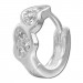 Silberdream SilberDream Creole Herzen Zirkonia Weiß 925 Sterling Silber Ohrring SDO4263W
