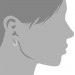 Silberdream SilberDream Creole Herzen Zirkonia Weiß 925 Sterling Silber Ohrring SDO4263W