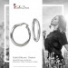 Silberdream SilberDream Creole Hoop 925 Sterling Silber Damen Ohrringe SDO4461J