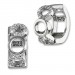Silberdream SilberDream Creole Kreise Zirkonia weiß 925 Sterling Silber Damen SDO4328W