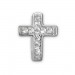 Silberdream SilberDream Creole Kreuz Zirkonia Weiß 925 Sterling Silber Damen SDO398W
