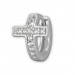 Silberdream SilberDream Creole Kreuz Zirkonia Weiß 925 Sterling Silber Damen SDO398W