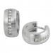 Silberdream SilberDream Creole Matt Zirkonia weiß 925 Sterling Silber Ohrring SDO349M