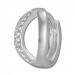 Silberdream SilberDream Creole Mit 10 Weißen Zirkonia 925er Silber Damen SDO420W