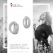 Silberdream SilberDream Creole Mit 10 Weißen Zirkonia 925er Silber Damen SDO420W