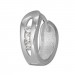 Silberdream SilberDream Creole Mit 3 Weißen Zirkonia 925er Silber Damen SDO396W