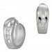 Silberdream SilberDream Creole mit 3 weißen Zirkonia 925er Silber Damen SDO396W