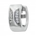 Silberdream SilberDream Creole Moons Zirkonia Weiß 925 Sterling Silber Damen SDO4366W