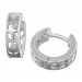 Silberdream SilberDream Creole Muster Blume 925 Sterling Silber Ohrring SDO3415