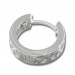 Silberdream SilberDream Creole Muster Design 925 Sterling Silber Ohrring SDO3325