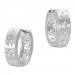 Silberdream SilberDream Creole Muster Sterne 925 Sterling Silber Ohrring SDO4279M