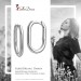 Silberdream SilberDream Creole Oval 925 Sterling Silber Damen Ohrringe SDO4454J