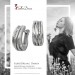Silberdream SilberDream Creole Quinto Zirkonia Weiß 925 Sterling Silber Damen SDO4415W