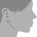 Silberdream SilberDream Creole Rose Zirkonias Weiß Ohrring 925 Silber Schmuck SDO0025WE
