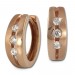 Silberdream SilberDream Creole rose Zirkonias weiß Ohrring 925 Silber Schmuck SDO0025WE