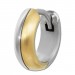 Silberdream SilberDream Creole Two Tone Gold Silber 1,3cm 925 Sterling Silber Damen SDO4418T