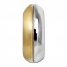 Silberdream SilberDream Creole Two Tone Gold Silber 1,3cm 925 Sterling Silber Damen SDO4418T
