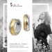 Silberdream SilberDream Creole Two Tone Gold Silber 1,3cm 925 Sterling Silber Damen SDO4418T