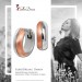 Silberdream SilberDream Creole Two Tone Rose Silber 1,3cm 925 Sterling Silber Damen SDO4418E
